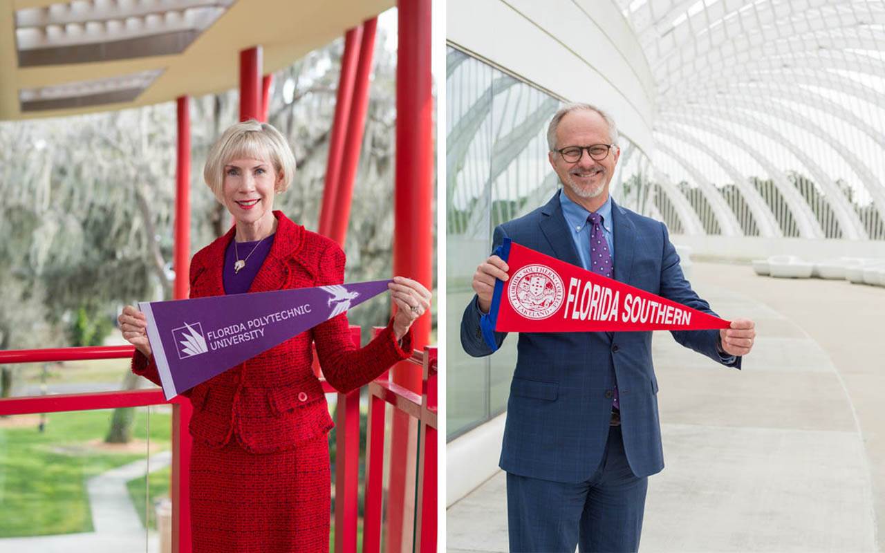 FSC President Anne B. Kerr and Florida Poly President Randy K. Avent