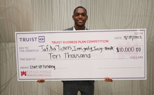 Happyson Kaunda first place winner for Tafika Tickets